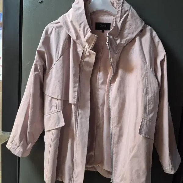[BUNJANG] MOGU Pink Hooded Zip-Up Jacket / 모그 후드 집업 자켓 핑크