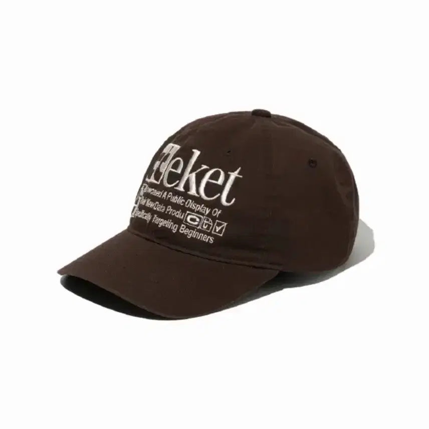 [BUNJANG] Tekket Plan Brown Cap Hat / 테켓 plan 브라운 캡 모자
