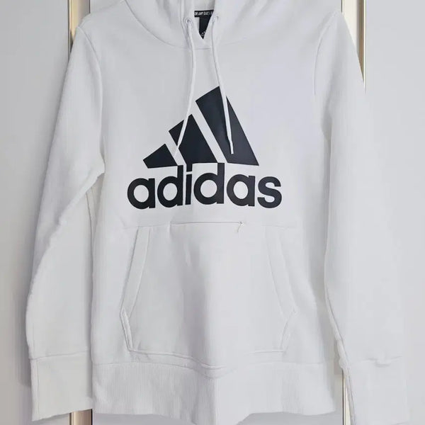 [BUNJANG] Adidas White Hoodie S / 아디다스 화이트 후드티 S