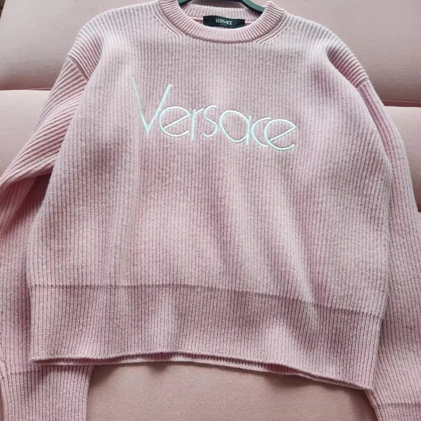 [BUNJANG] Versace Wool Knit Pink / 베르사체 니트 핑크