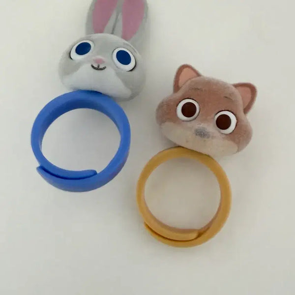 [BUNJANG] Zootopia Judy Hopps & Nick Wilde Ring Bundle Set / 일괄) 주토피아 주디 닉 반지