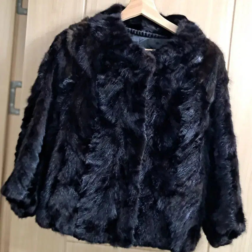 [BUNJANG] Black Mink Fur Jacket / 블랙 밍크 자켓