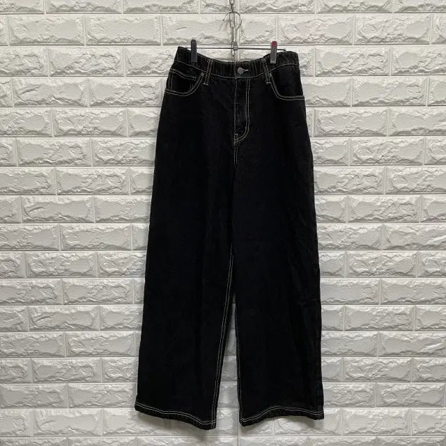 [BUNJANG] Black Indigo Denim Pants / @550) 흑청데님바지
