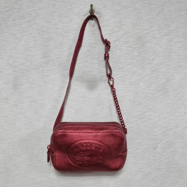 [BUNJANG] Lacoste Cowhide Mini Sling Bag / 라코스테 소가죽 미니 슬링백ㅡ0311ㅁㅁ