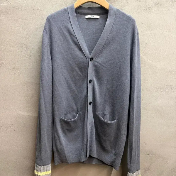 [BUNJANG] System Men's Cardigan Dark Blue Wool Blend / Men 시스템 가디건M