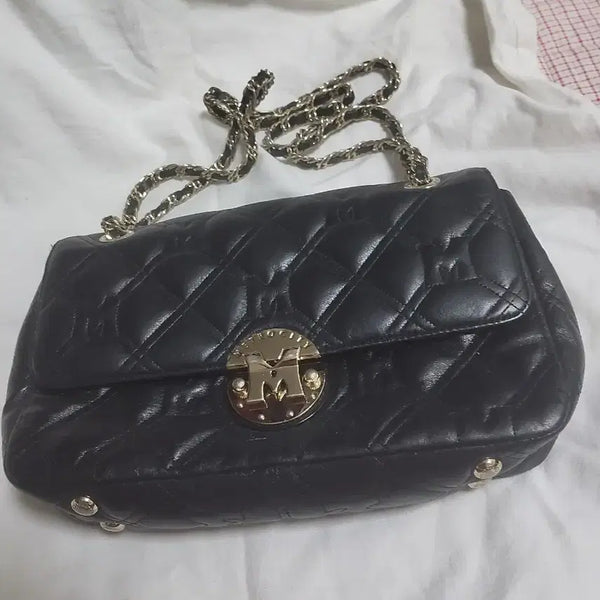 [BUNJANG] Metrociti Chain Shoulder Bag Black / 메트로시티 체인 숄더백 블랙