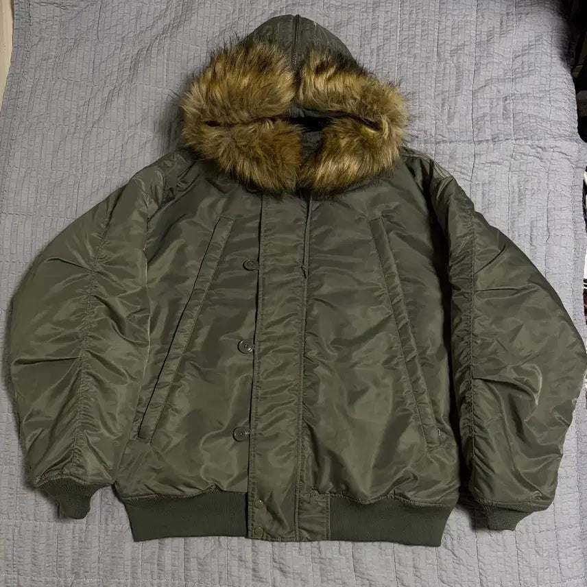 [BUNJANG] Beams N2B Military Jacket Olive / [L] Beams 빔즈 N2B 밀리터리 자켓 올리브