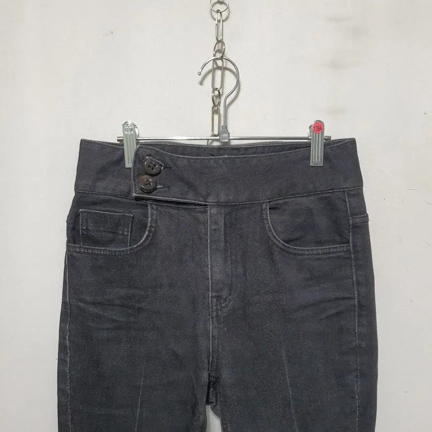[BUNJANG] EGOIST Women's Bootcut Black Denim Pants S / 1784) 에고이스트 여성 부츠컷 흑청데님바지 S 22년식