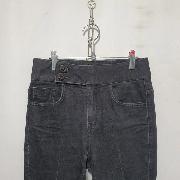 [BUNJANG] EGOIST Women's Bootcut Black Denim Pants S / 1784) 에고이스트 여성 부츠컷 흑청데님바지 S 22년식