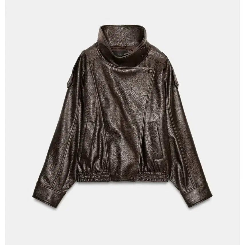 [BUNJANG] Zara Faux Leather Jacket Medium / 자라 페이크 레더자켓 M
