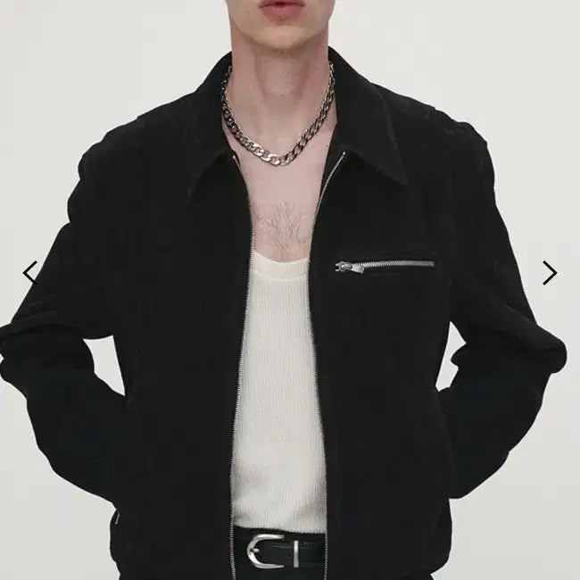 [BUNJANG] Tonywack Suede Zipper Blouson Jacket Black / 토니웩 스웨이드 지퍼 블루종 자켓 블랙 M