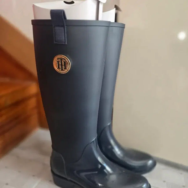 [BUNJANG] Tommy Hilfiger Rain Boots Black / 타미힐피거 레인부츠 블랙