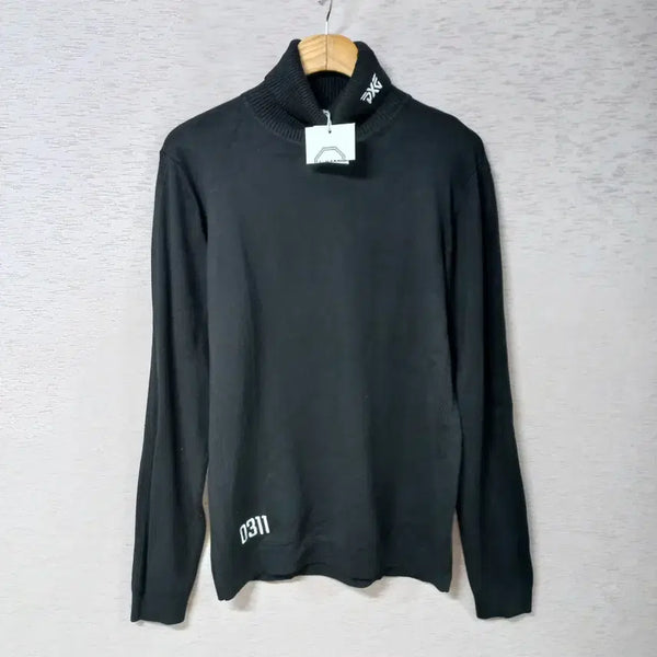 [BUNJANG] Dandy Hara Black Ribbed Knit Top / B9-11/PXG 블랙 폴라 시보리 니트티 새제품 가을겨울