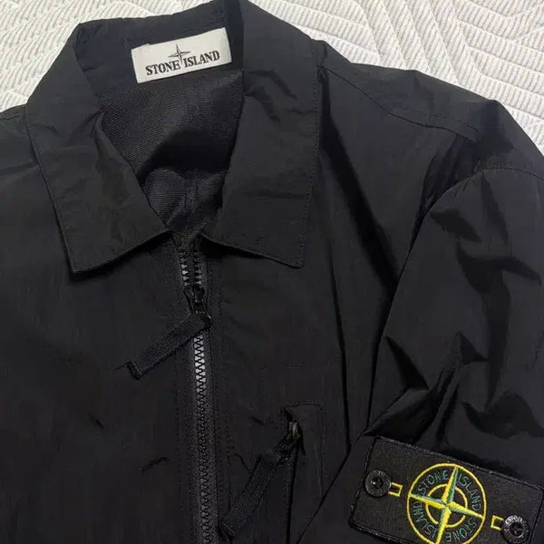 [BUNJANG] Stone Island Nylon Jacket Black XL / 스톤아일랜드 나일론 자켓 바람막이 블랙 사이즈 XL 판매
