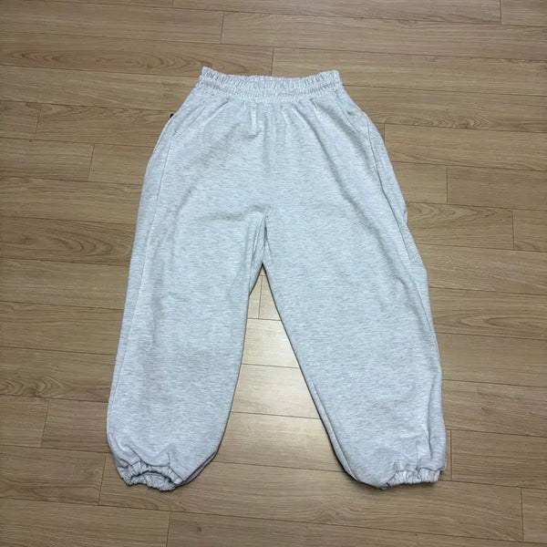 [BUNJANG] Melange Grey Jogger Oversized Sweatpants / 멜란지 그레이 조거 오버핏 스웻팬츠