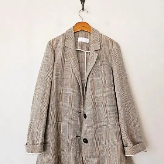 [BUNJANG] VOV Linen Check Jacket / vov 린넨 체크 자켓