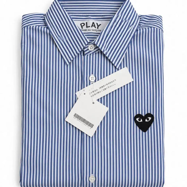 [BUNJANG] Comme des Garçons Stripe Shirt Sky Blue / #(정품/새상품)꼼데 스트라이프 셔츠 판매합니다~