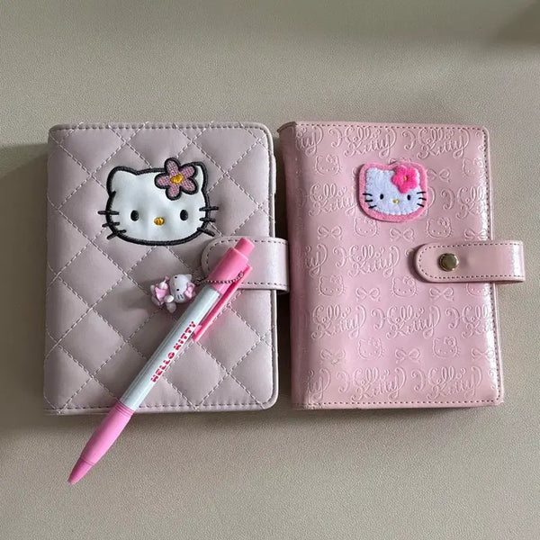 [BUNJANG] Hello Kitty 50th Anniversary Quilting 6-Ring Binder Set / 헬로키티 6공 다이어리 50주년 퀼팅 다이어리 일괄