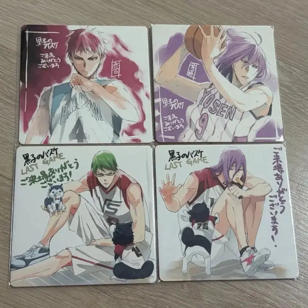 [BUNJANG] Kuroko's Basketball Japanese Exclusive Coasters Bundle Set / 쿠로코의 농구 일본 특전 코스터 아카시 미도리마 무라사키바라 일괄