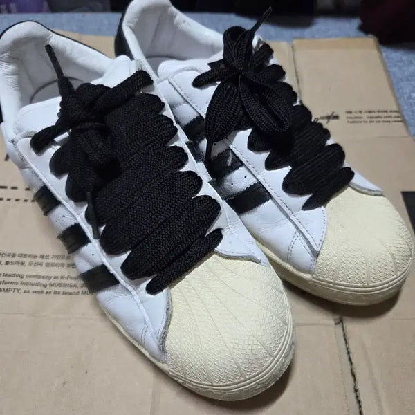 [BUNJANG] Adidas Superstar Laceless Cloud White / 아디다스 슈퍼스타 레이스리스 클라우드 화이트 260