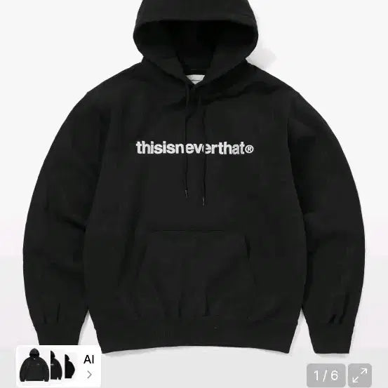 [BUNJANG] thisisneverthat T-Logo Hoodie Black L / 디스이즈네버댓 T-Logo Hoodie Black L사이즈