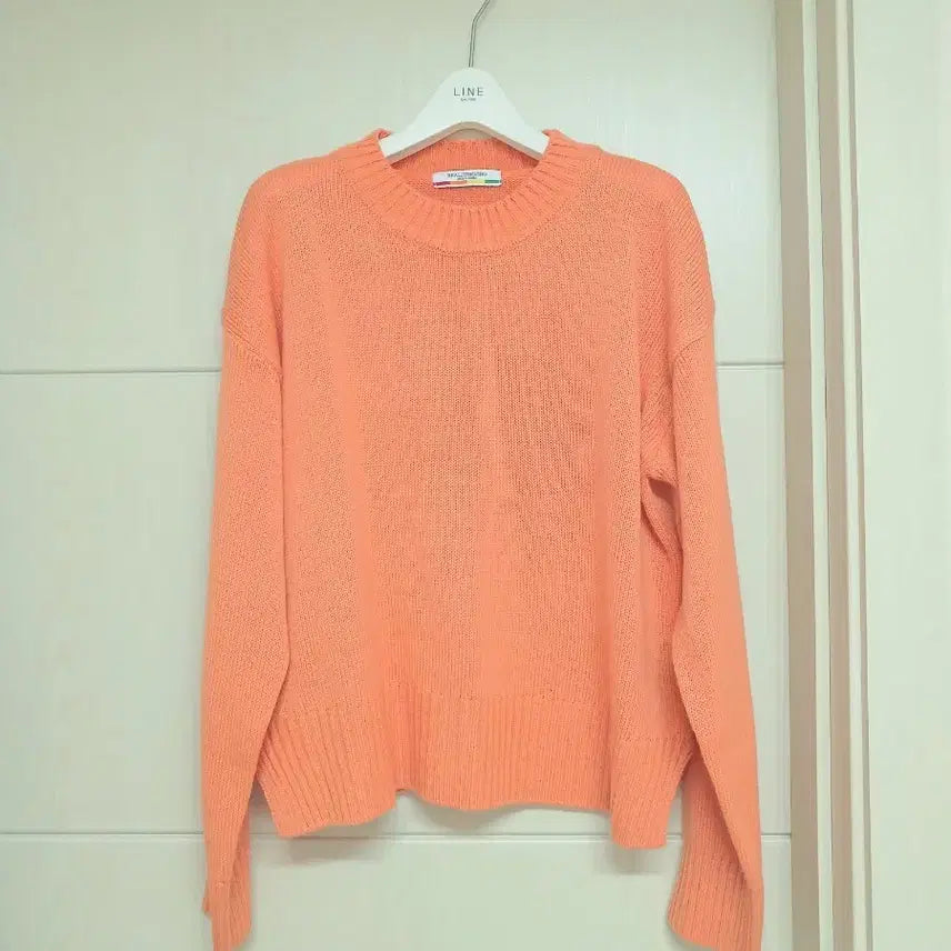 [BUNJANG] Orange Fall Knit Sweater / 1회착용) 오렌지색 가을 니트