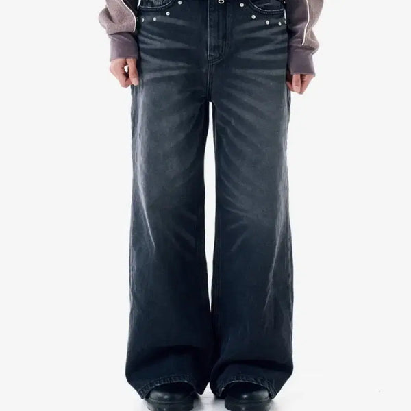 [BUNJANG] ACAM Multi Studded Denim Pants / 아캄 Multi studded Denim pants 멀티 스터드 데님팬츠 1