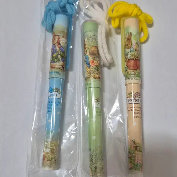 [BUNJANG] Peter Rabbit Necklace Ballpoint Pen / 고전문구 피터래빗 목걸이 볼펜(개당)