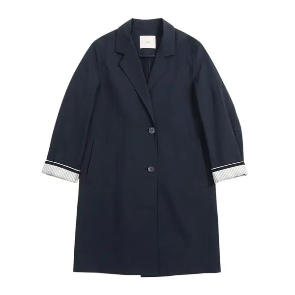 [BUNJANG] ENC Nylon Long Shirt Jacket / 여성55/ enc 나일론 롱 셔츠자켓NV 25-3