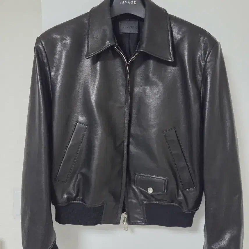 [BUNJANG] Savage Single Leather Jacket L / 세비지 싱글 레더 자켓 L