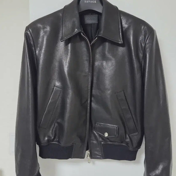 [BUNJANG] Savage Single Leather Jacket L / 세비지 싱글 레더 자켓 L