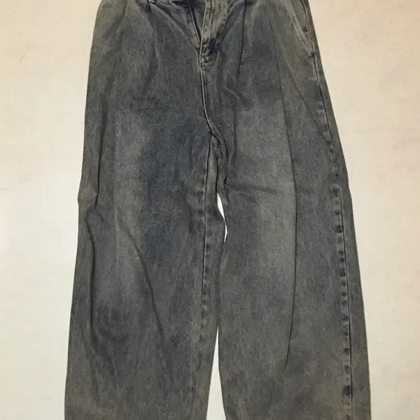 [BUNJANG] Wide Denim Pants / 와이드 데님 팬츠
