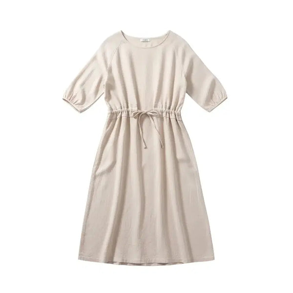 [BUNJANG] Women's String Round Neck Long Dress / 여성F/ take 스트링 라운드넥 롱 원피스IV 25-9