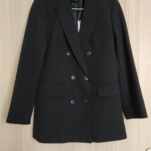 [BUNJANG] Women's Black Double-Button Blazer / 여자 검정 더블 버튼 자켓 정장마이