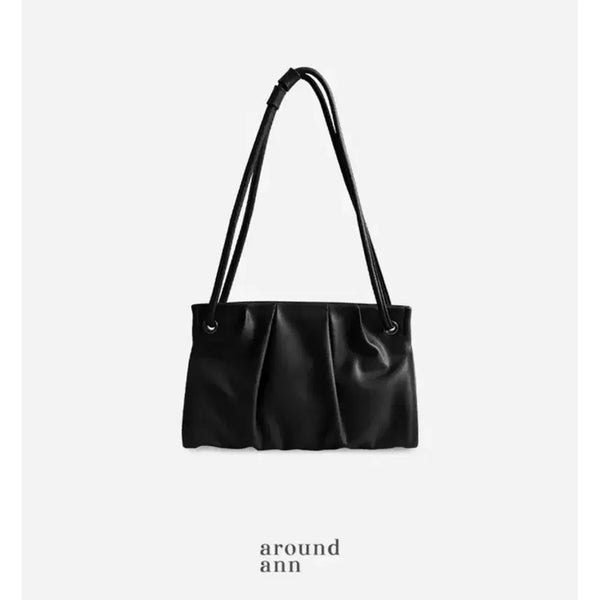 [BUNJANG] Around & Gathering Shoulder Bag Black / 어라운드앤 셔링 숄더백 블랙 [mellow bag-black]