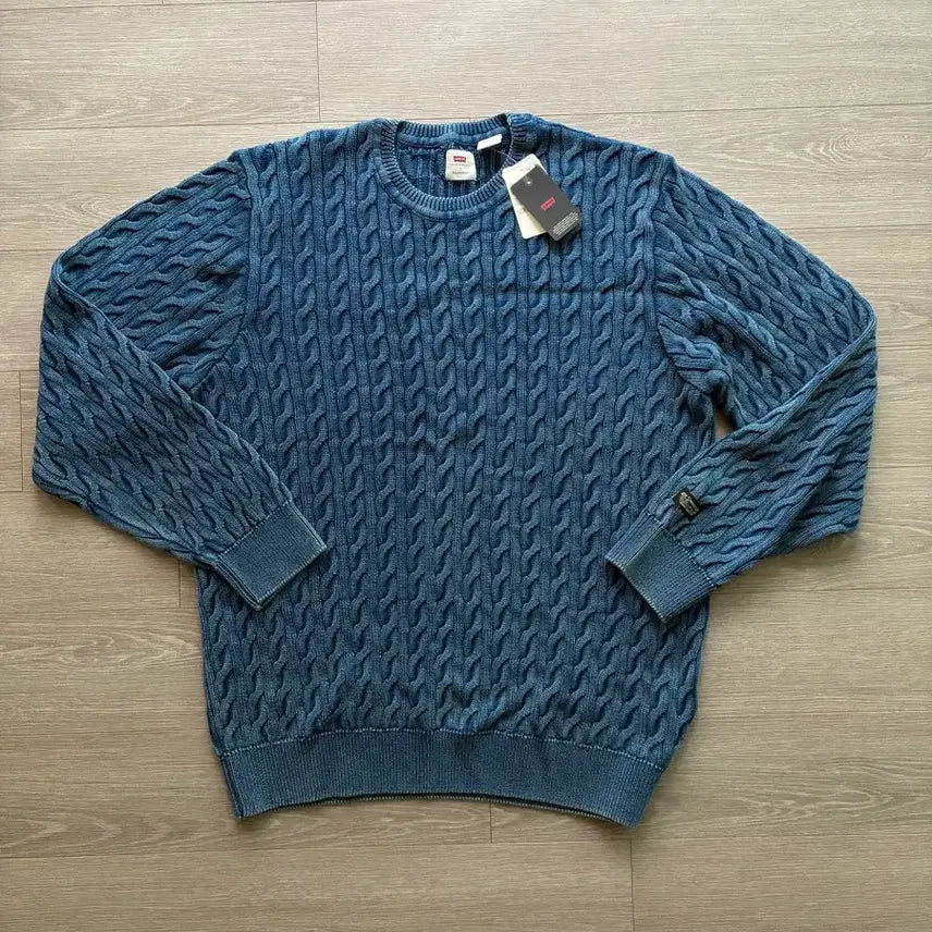 [BUNJANG] Levi's Garment Dyed Cable Knit Sweater / (새상품) 리바이스 가먼트다잉 케이블 니트
