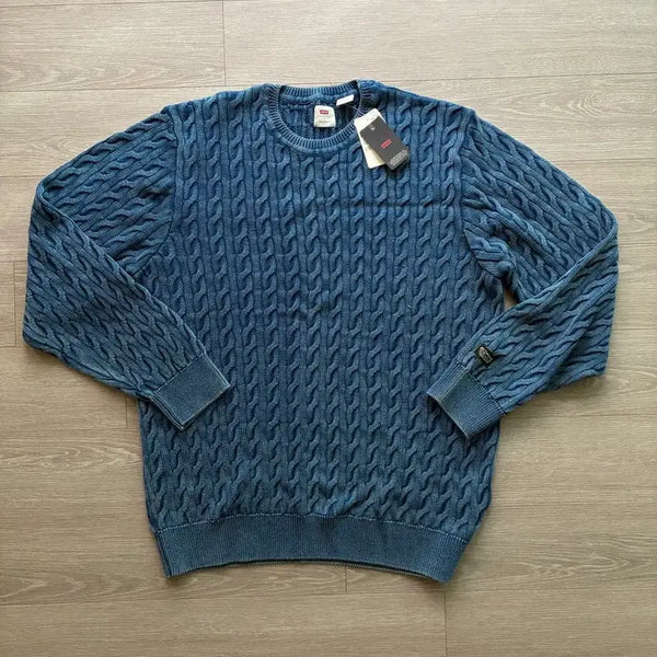 [BUNJANG] Levi's Garment Dyed Cable Knit Sweater / (새상품) 리바이스 가먼트다잉 케이블 니트