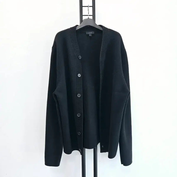 [BUNJANG] COS Black Wool Blend Cardigan / 정품 코스 COS 블랙 가디건