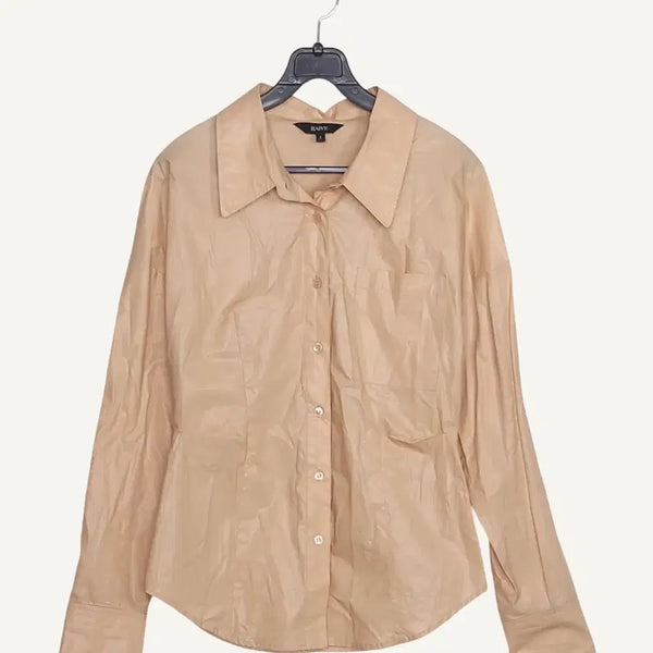 [BUNJANG] RAIVE Beige Shirt / [가격인하]  레이브 RAIVE 베이지 셔츠 85_A1002