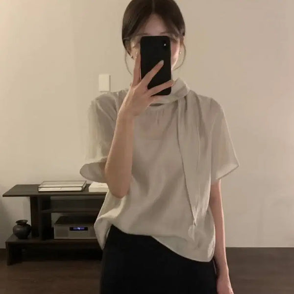 [BUNJANG] Luar Silk Scarf Blouse - New / 새상품 루아르 실크 스카프 블라우스