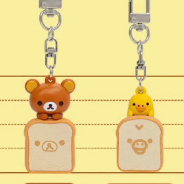 [BUNJANG] Rilakkuma & Kogumacho Bread Keychain Bundle Set (2 Types) / (2종 일괄) Cgv 리락쿠마 식빵 키링