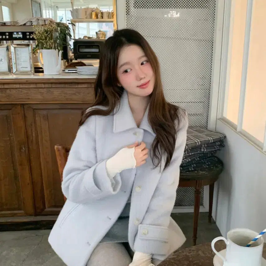 [BUNJANG] Levoir Fluency Half Coat / 르브아 플루미 하프 코트