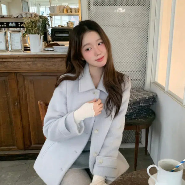 [BUNJANG] Levoir Fluency Half Coat / 르브아 플루미 하프 코트