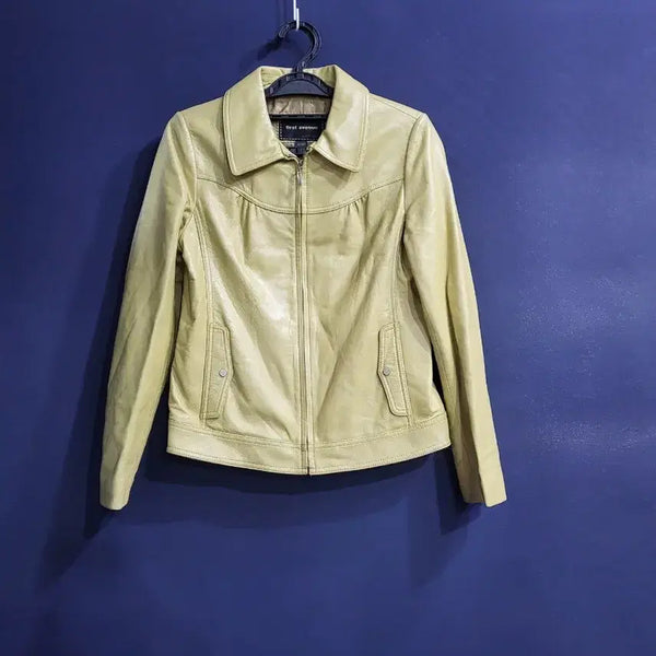 [BUNJANG] First Avenue Lambskin Slim Fit Jacket / 퍼스트 에비뉴 양가죽 슬림핏 자켓