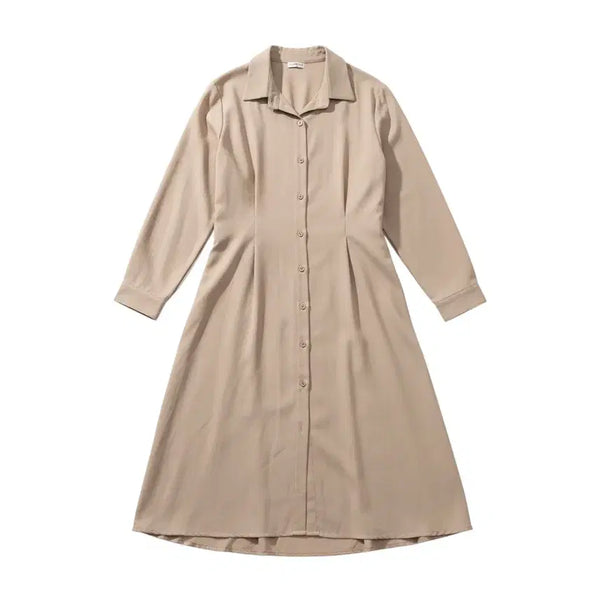 [BUNJANG] F/Gee Belted Shirt Dress Beige / 여성F/ gee 베이지 벨티드 셔츠원피스 25-17
