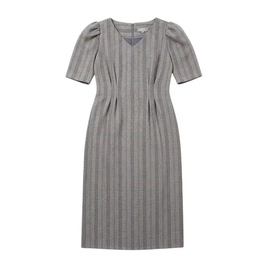 [BUNJANG] Herringbone Pintuck Dress / 여성F/ 브로콜리샐러드 헤링본 핀턱 원피스GR 25-19