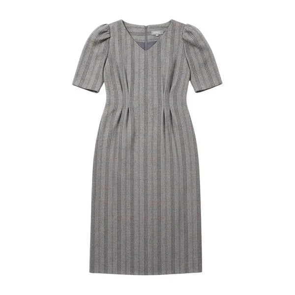 [BUNJANG] Herringbone Pintuck Dress / 여성F/ 브로콜리샐러드 헤링본 핀턱 원피스GR 25-19