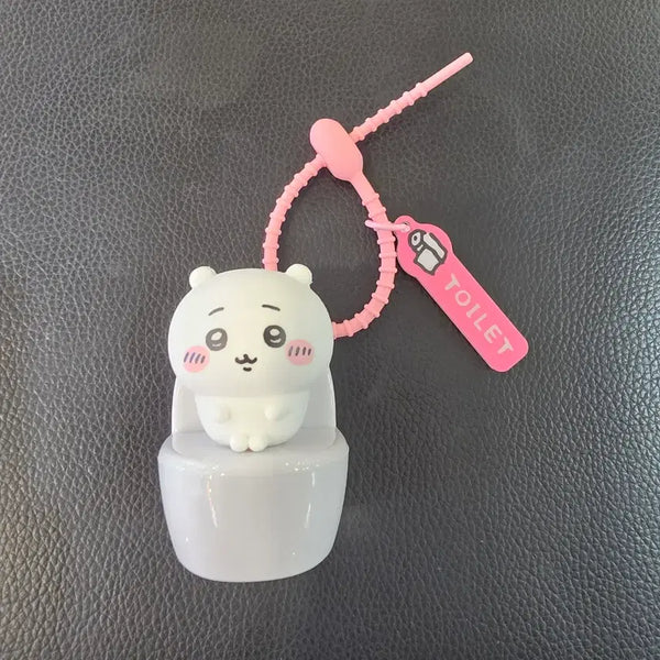 [BUNJANG] Chiikawa Toilet Keychain / 치이카와 먼작귀 변기 키링 치이카와