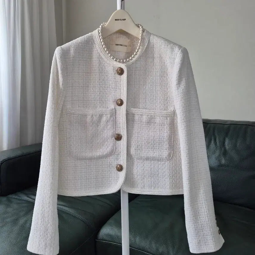 [BUNJANG] From Head to Toe Tweed Jacket / 프롬헤드투토 트위드 자켓 미착용