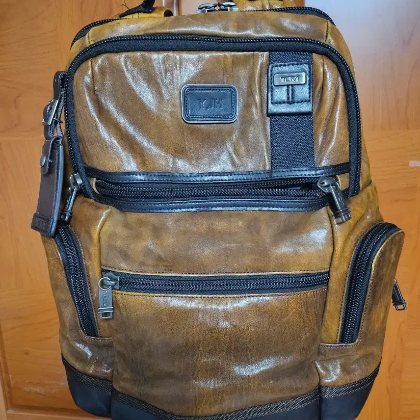 [BUNJANG] Tumi Leather Backpack Brown / 투미 가죽 백팩 브라운